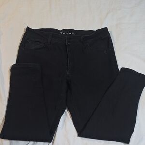 Tahari Women's Classic Black Skinny Jeans